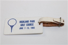Sam Snead's Cleveland Open Contestant Bag Tag - John Derr Collection