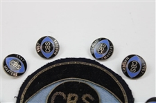 1967 Masters CBS Patch And Six (6) Buttons - Gay Brewer Winner - John Derr Collection
