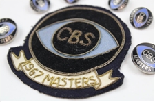 1967 Masters CBS Patch And Six (6) Buttons - Gay Brewer Winner - John Derr Collection