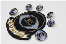 1967 Masters CBS Patch And Six (6) Buttons - Gay Brewer Winner - John Derr Collection
