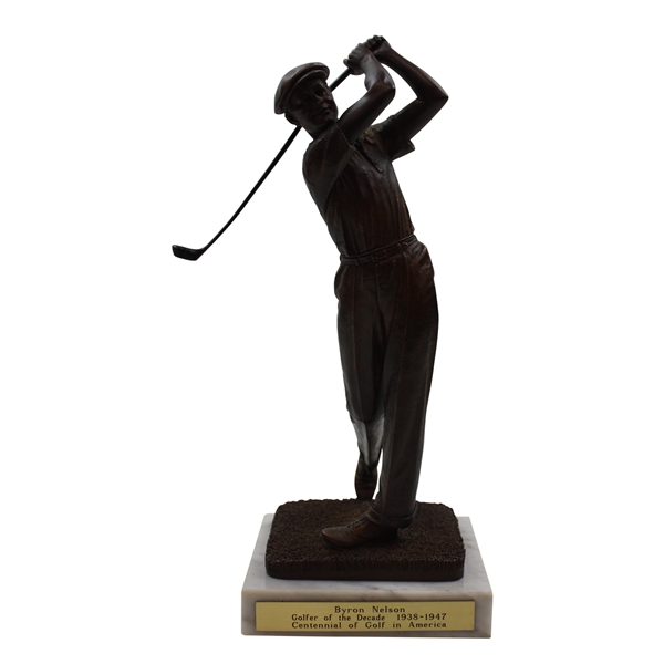 Byron Nelson Centennial Of Golf In America Golfer Of The Decade 1938-1947 Statue w/Certificate