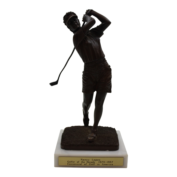 Nancy Lopez Centennial Of Golf In America Golfer Of The Decade 1978-1987 Statue w/Certificate
