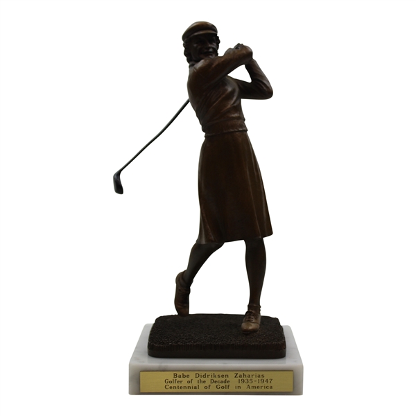 Babe Didrikson Centennial Of Golf In America Golfer Of The Decade 1935-1947 Statue w/Certificate