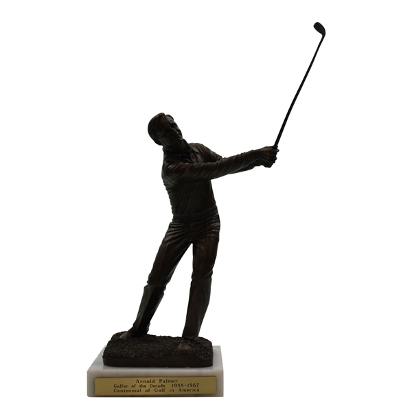 Arnold Palmer Centennial Of Golf In America Golfer Of The Decade 1958-1967 Statue w/Certificate