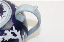 1899 Blue Copeland Spode Teapot With Lid
