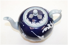 1899 Blue Copeland Spode Teapot With Lid