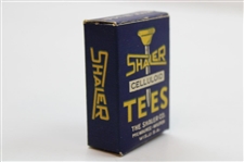 Box Of Eight (8) Shaler Celluloid Golf Tees Near Mint