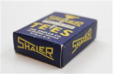 Box Of Eight (8) Shaler Celluloid Golf Tees Near Mint