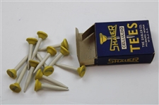 Box Of Eight (8) Shaler Celluloid Golf Tees Near Mint