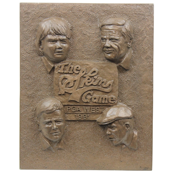 1991 The Skins Game Prototype Plaque