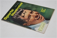 Gary Player Signed May 8, 1961 Sports Illustrated Magazine & 1965 US Open at Bellerive Badge JSA ALOA