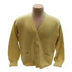 Gene Sarazens Personal Yellow Cashmere Robert Strang Sweater 