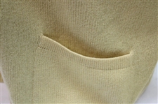 Gene Sarazen's Personal Yellow Cashmere Robert Strang Sweater 
