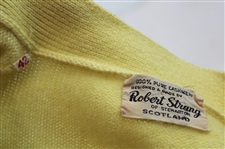 Gene Sarazen's Personal Yellow Cashmere Robert Strang Sweater 