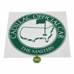 Gene Sarazen's Personal Cadillac Official Car Masters Used Sticker & ID Pin - Sarazen Collection