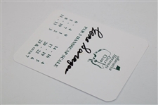 Gene Sarazen Signed Augusta National Golf Club Par 3 Scorecard - Sarazen Collection JSA ALOA