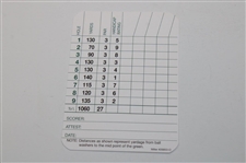Gene Sarazen Signed Augusta National Golf Club Par 3 Scorecard - Sarazen Collection JSA ALOA