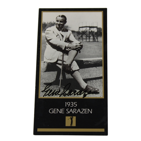 Gene Sarazen Signed 1935 Champions Of Golf The Masters Collection Card - Sarazen Collection JSA ALOA