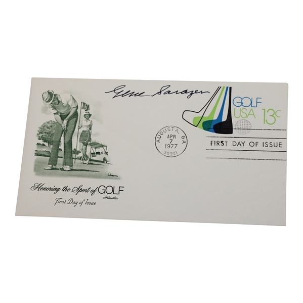 Gene Sarazen Signed 1977 First Day Of Issue - Sarazen Collection JSA ALOA