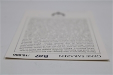 Gene Sarazen Signed Mueller Enterprises Old Squire Golf Card - Sarazen Collection JSA ALOA