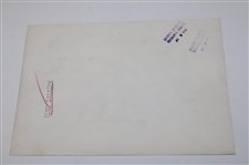 Gene Sarazen 1954 British Open Post Swing Wire Photo - Sarazen Collection