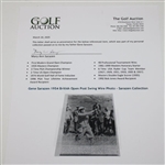 Gene Sarazen 1954 British Open Post Swing Wire Photo - Sarazen Collection