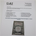 Gene Sarazen's Personal September 1928 Golf Illustrated Magazine - Sarazen Collection