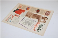 Gene Sarazen's Personal Libby's Tomato Juice Ad & Camels Ad - Sarazen Collection