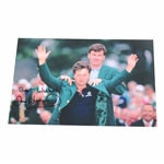 Ian Woosnam Signed 1991 Masters Tournament Green Jacket Ceremony Photo JSA ALOA