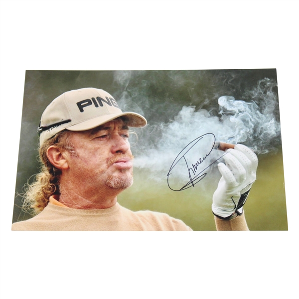 Miguel Angel Jimenez Signed Photo Smoking A Cigar JSA ALOA