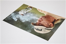 Miguel Angel Jimenez Signed Photo Smoking A Cigar JSA ALOA