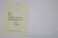 Jack Nicklaus Signed Masters Bunker Shot Photo Personalized 'To Nick' JSA ALOA