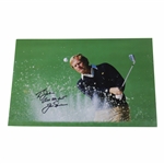 Jack Nicklaus Signed Masters Bunker Shot Photo Personalized To John JSA ALOA