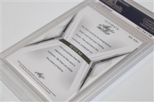 Kevin Na, Chris Kirk & Peter Uihlein Signed Upper Deck & Leaf Golf Cards All PSA GEM MT 10