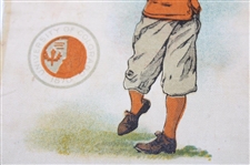 1905 University of Colorado Silk Golf Scene 