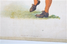 1905 University of Colorado Silk Golf Scene 