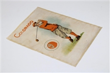 1905 University of Colorado Silk Golf Scene 