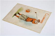 1905 University of Colorado Silk Golf Scene 