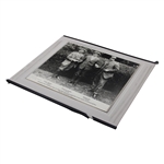 Harry Vardon, Francis Ouimet & Edward Ray 1913 US Open at Brookline Country Club Matted Photo