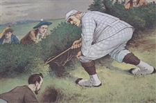 Cope's Tobacco Golf Scene Print By Artist George Pipeshank