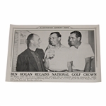Ben Hogan Regains National Golf Crown Illustrated Current News Poster