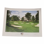 1995 Ryder Cup at Oak Hill The 13th Green Print Signed by Artist Graeme Baxter