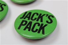 Three (3) Jack's Pack Green & Black Pins
