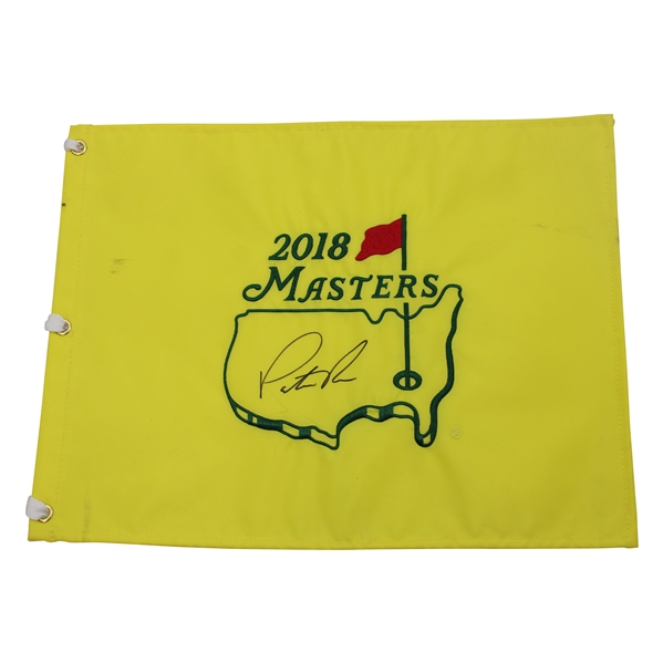 Patrick Reed Signed 2018 Masters Tournament Embroidered Flag JSA ALOA
