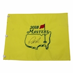 Patrick Reed Signed 2018 Masters Tournament Embroidered Flag JSA ALOA