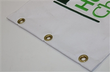 Gary Player Signed Humana Challenge Embroidered White with Lt Green Logo Flag JSA ALOA