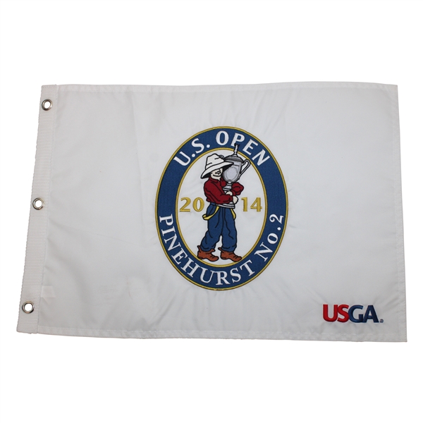 2014 US Open at Pinehurst No.2 White Embroidered Flag - Martin Kaymer Winner