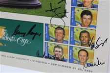 Gary Player & International Team Signed 2005 President's Cup Poster JSA ALOA