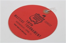 1979 Masters Tournament Wednesday Ticket #00602 & Two (2) Pairing Sheets