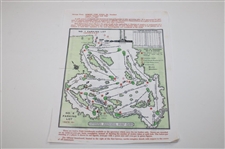 1979 Masters Tournament Wednesday Ticket #00602 & Two (2) Pairing Sheets